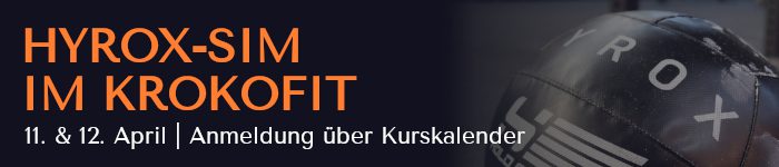 Ankündigung Hyrox Race im Krokofit Simulation